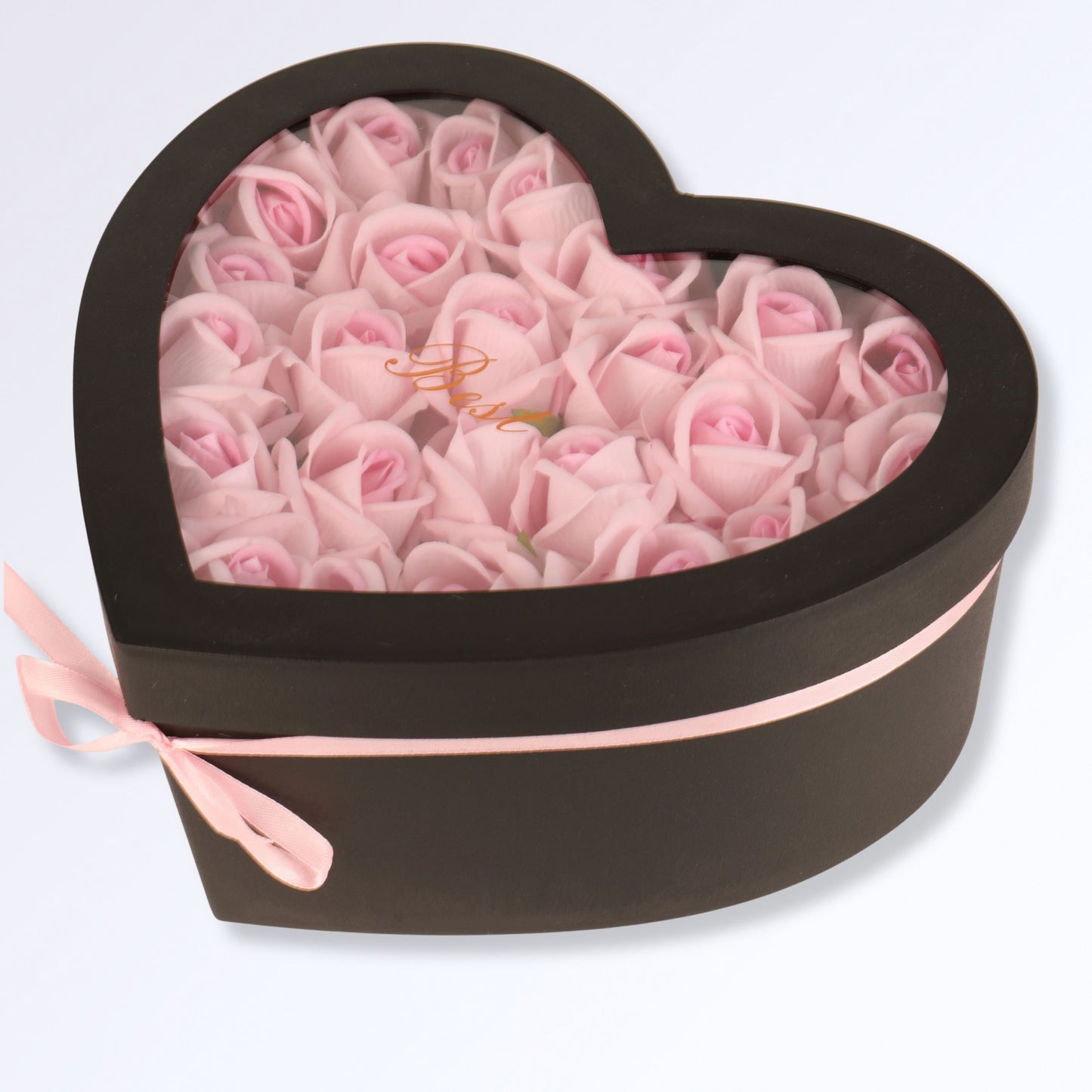 Boîte Coeur Remplie de Roses Éternelles 24 roses