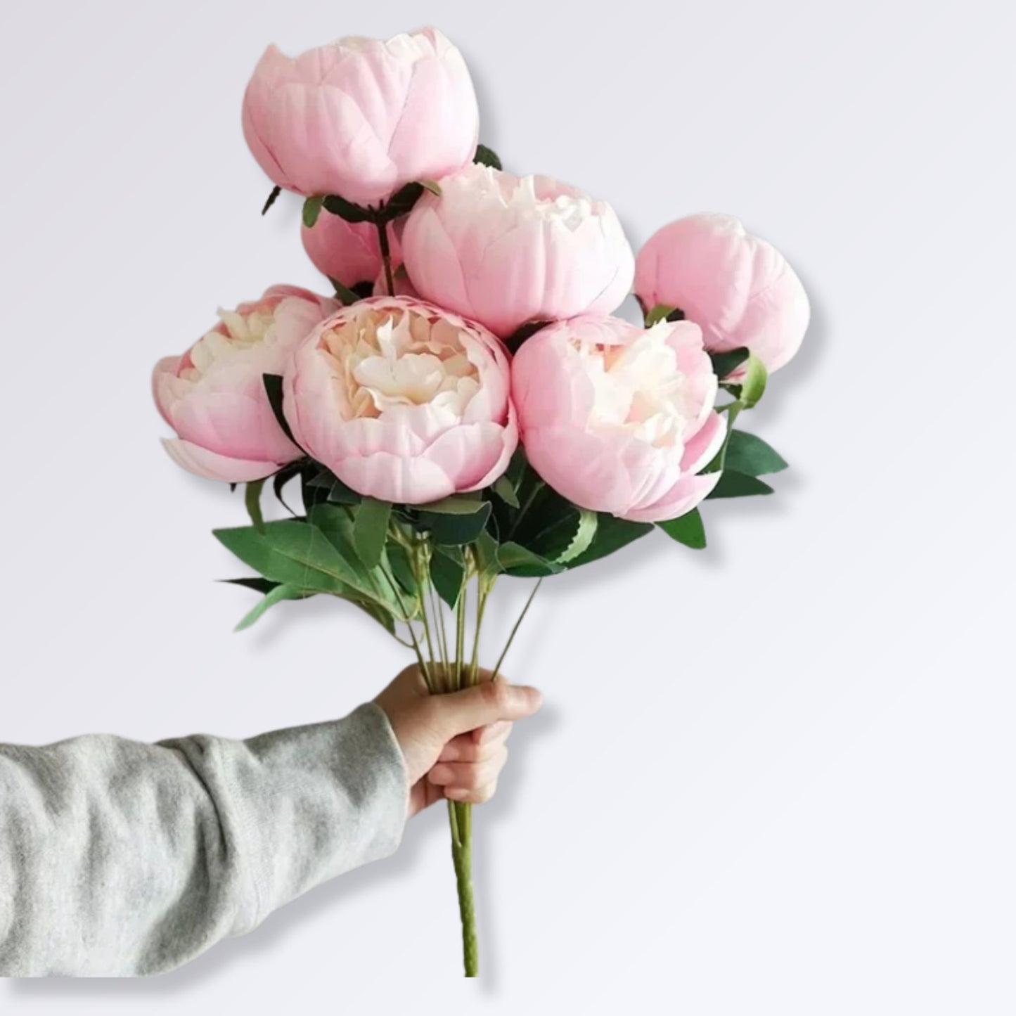 Bouquet de Pivoines Artificielles Couleur Rose
