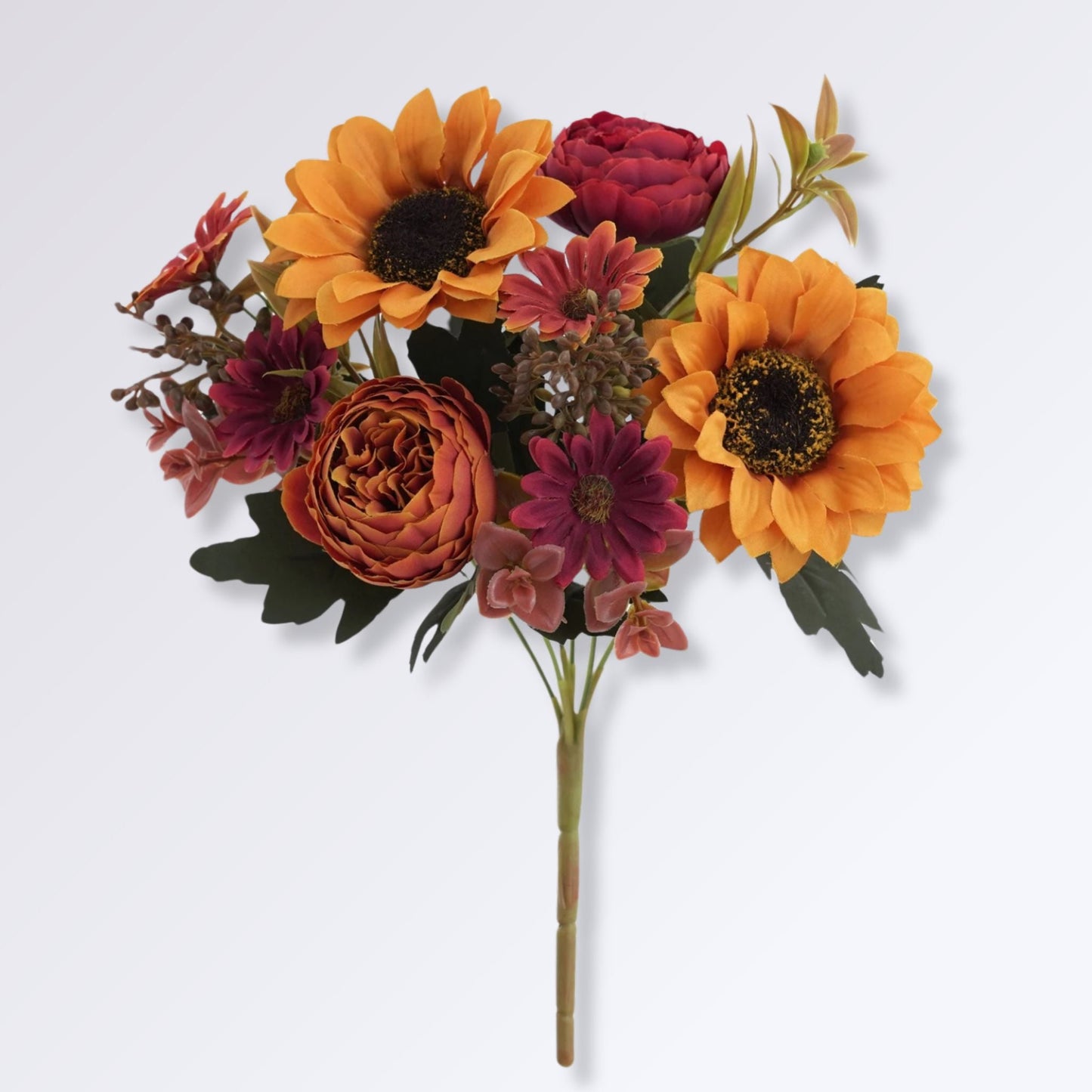 Bouquet de Tournesols Artificiels Couleur Jaune Soleil