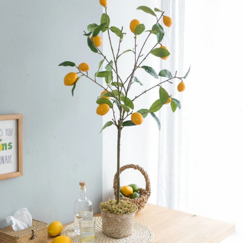 Citronnier Artificiel d'Intérieur avec Pot