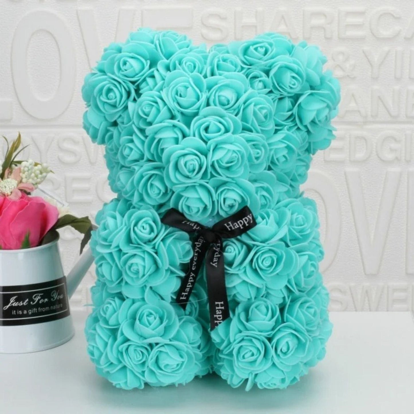 Ourson En Fleur Artificielle