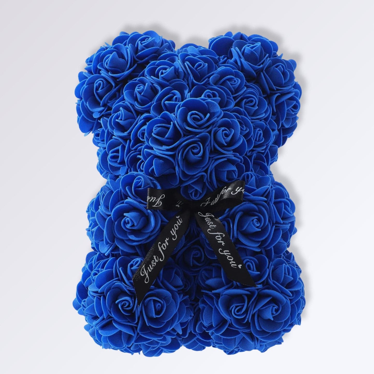 Ourson En Fleur Artificielle Couleur Bleu