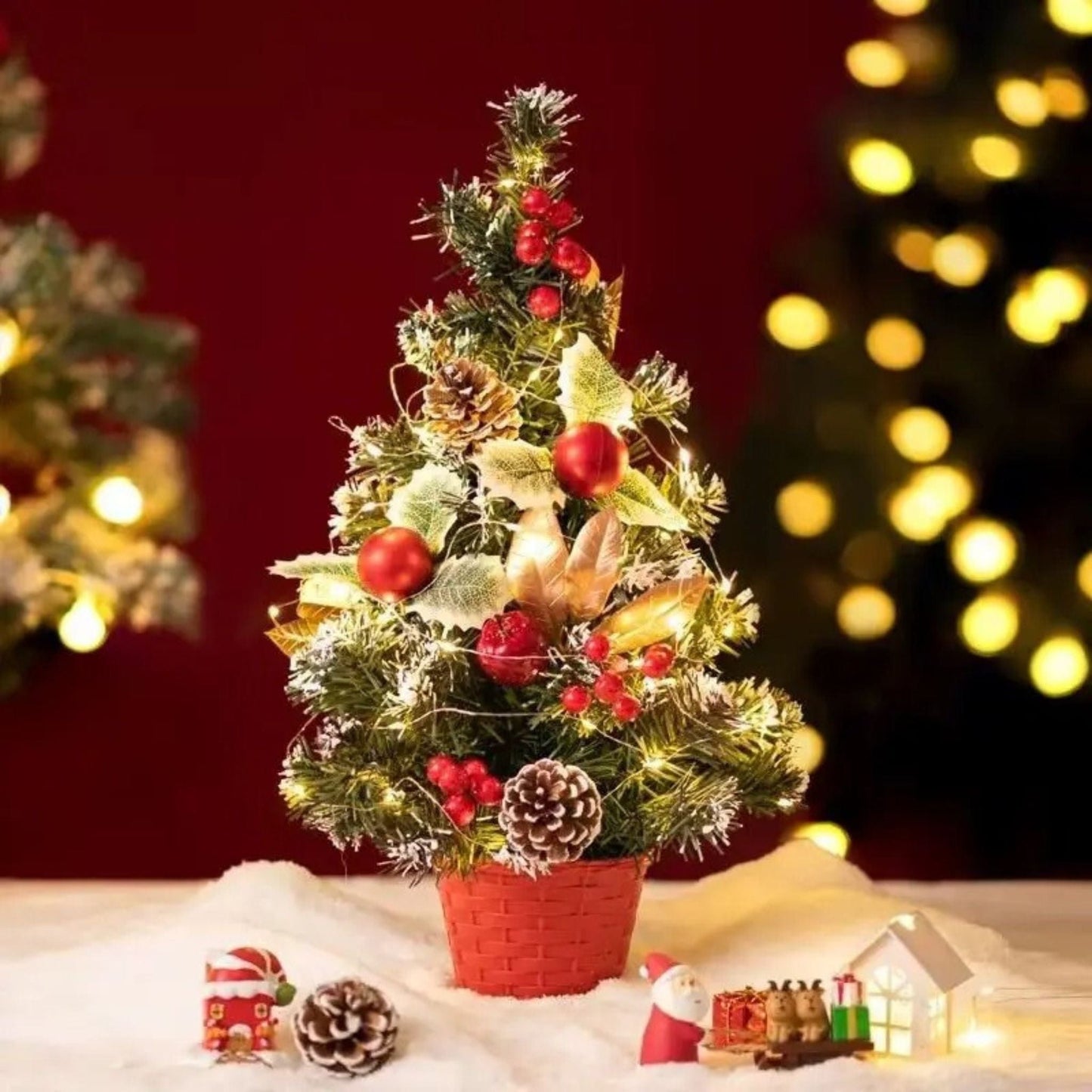 Petit Sapin de Noël Artificiel Décoré