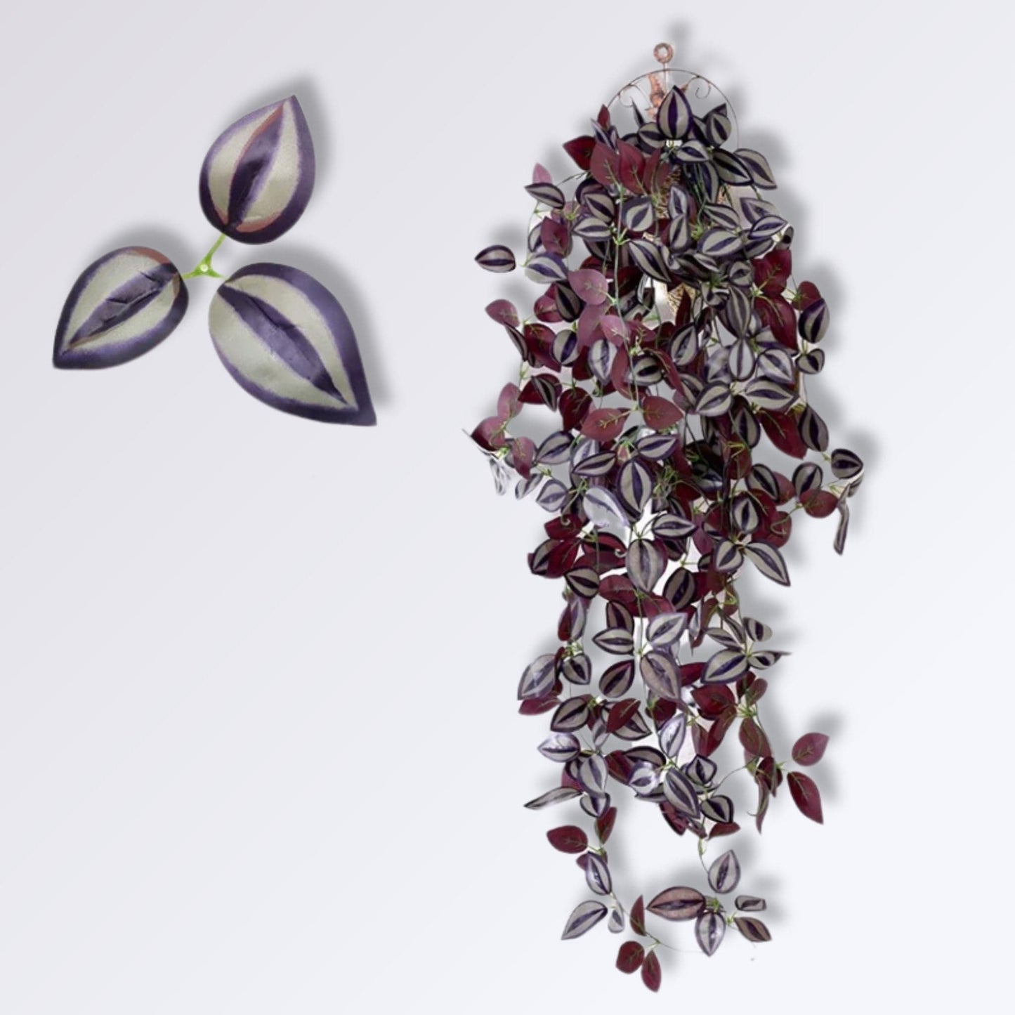 Plante Artificielle Murale Tombante | feuille violette
