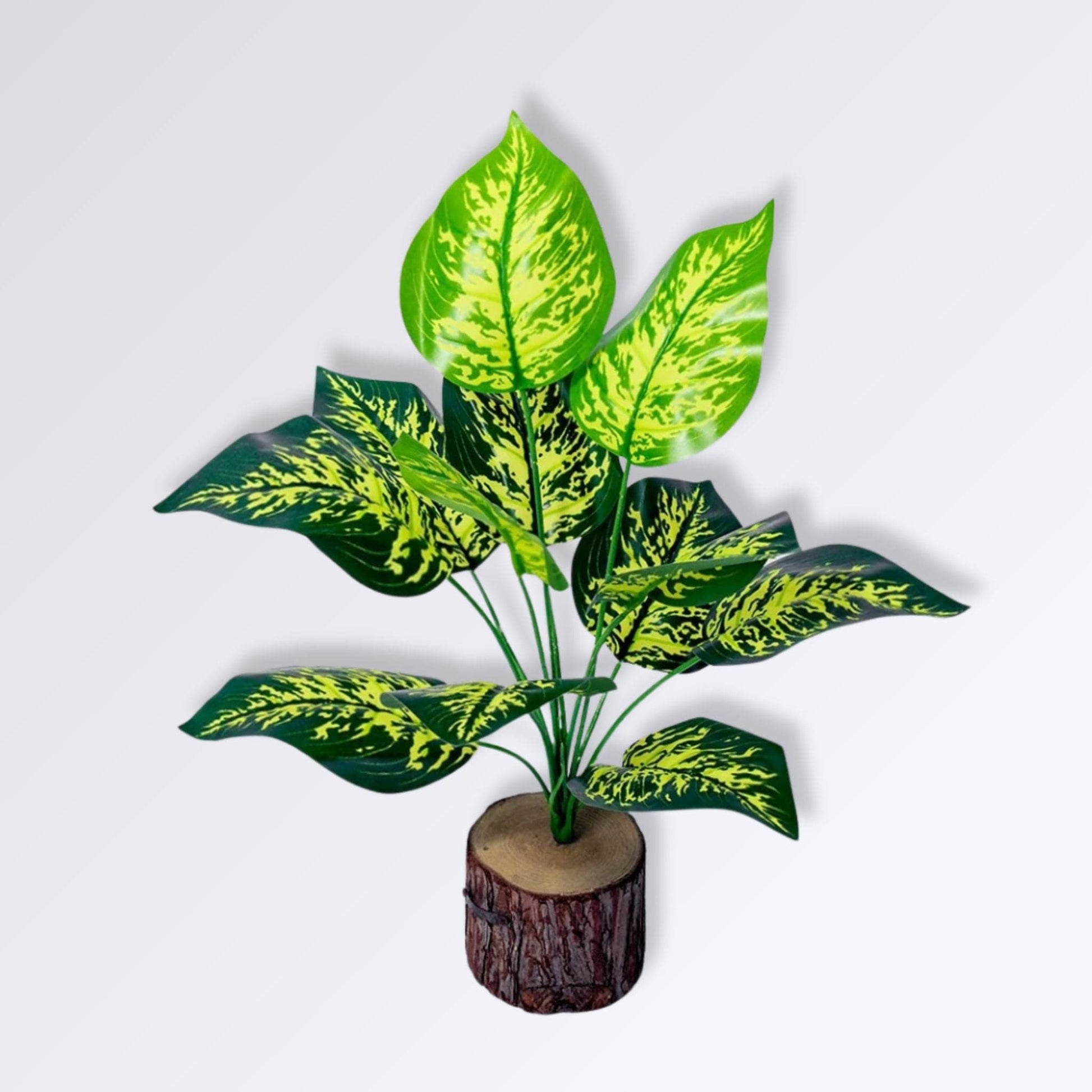 Plante Artificielle Verte et Jaune Dieffenbachia