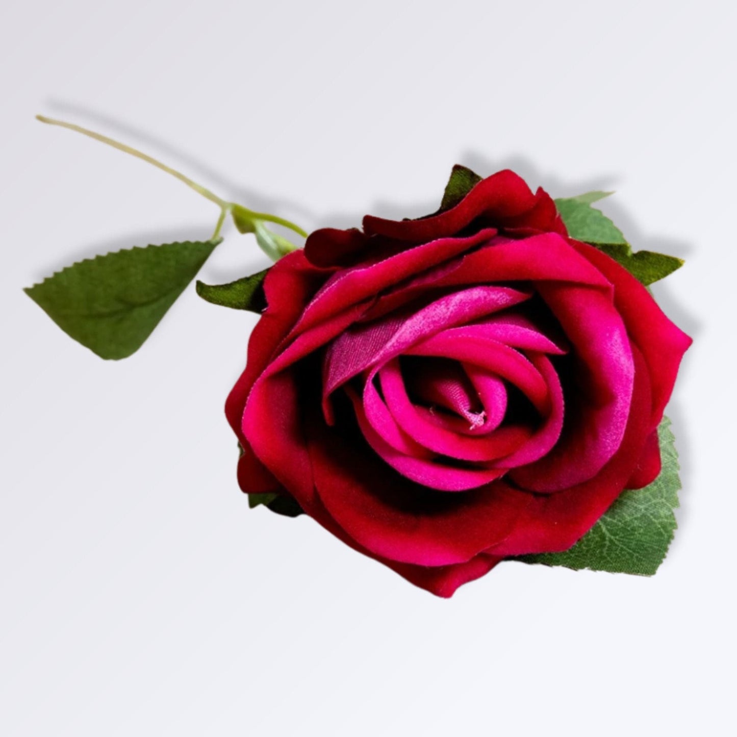 Rose Rouge Artificielle | 50cm Rouge fuchsia / 1 unité