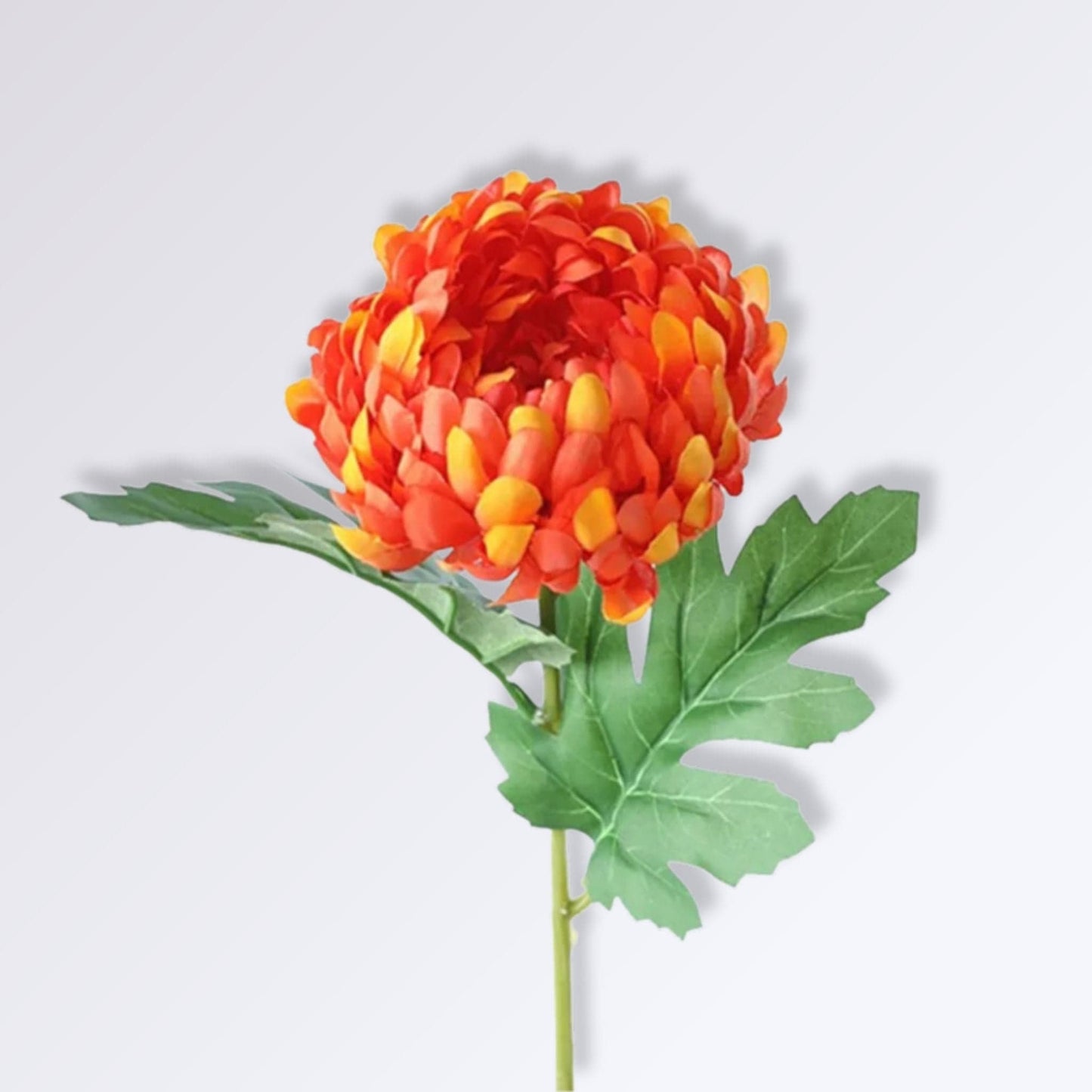 Chrysanthème Artificielle Orange