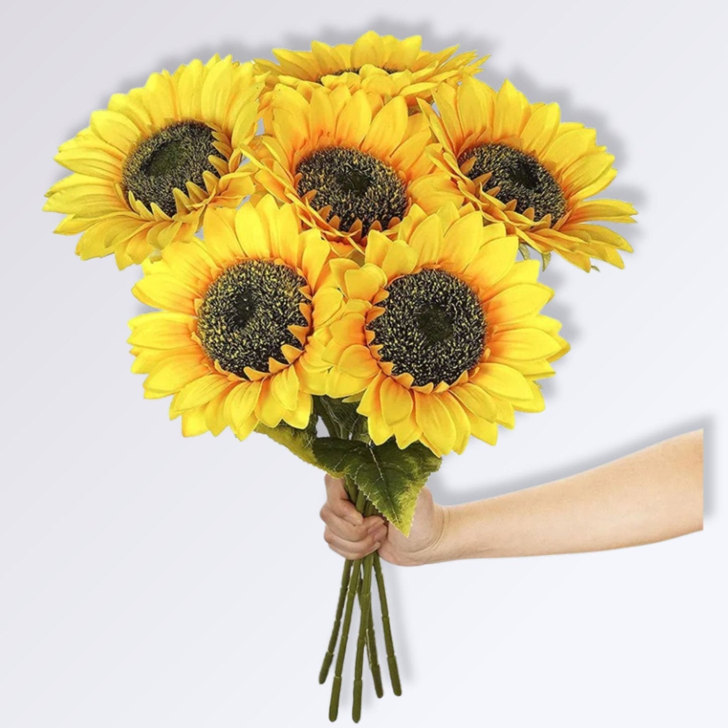 Tournesol | Perles Vertes 5 unités