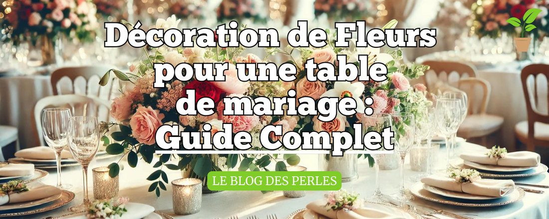 Décoration de Fleurs pour une table de mariage
