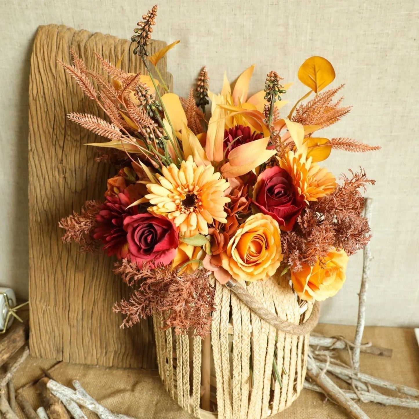 Fleurs Artificielles <br> Bouquet d'Automne Artificiel