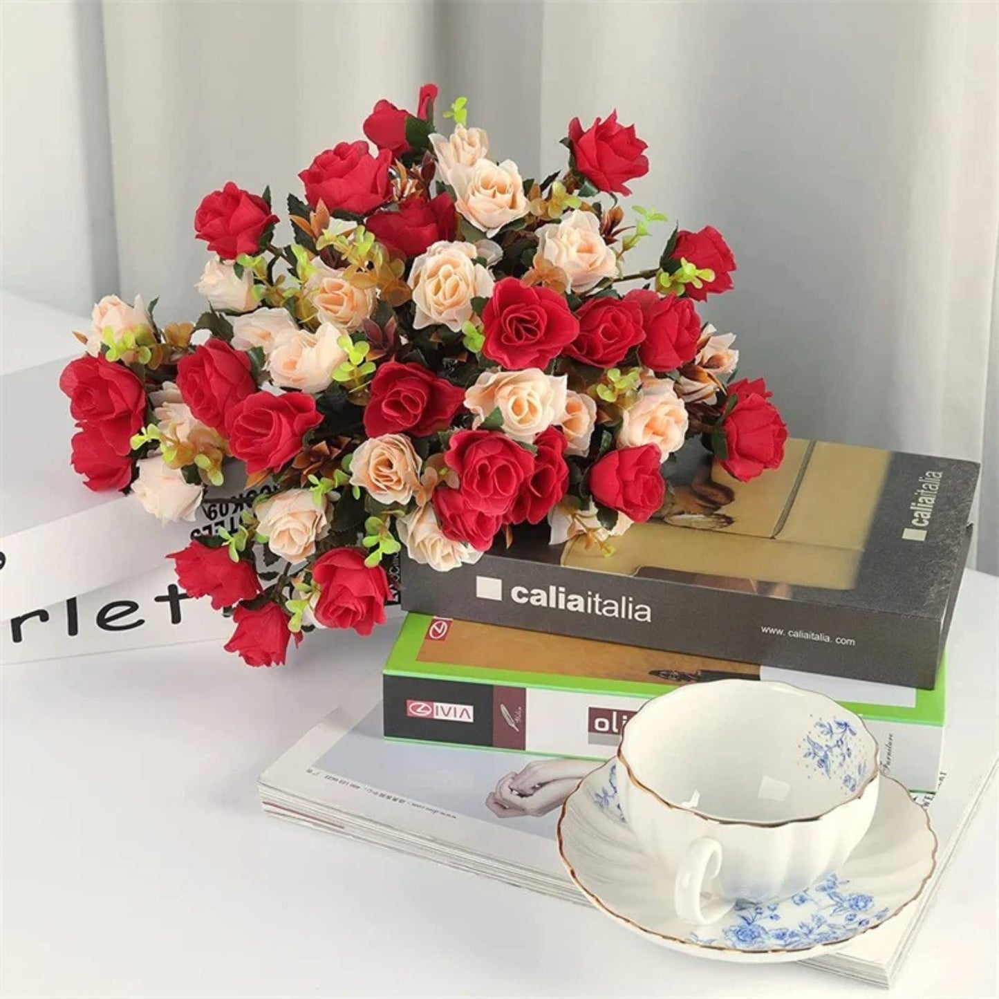 Fleurs Artificielles <br> Bouquet de Fleurs Artificielles de Mariage