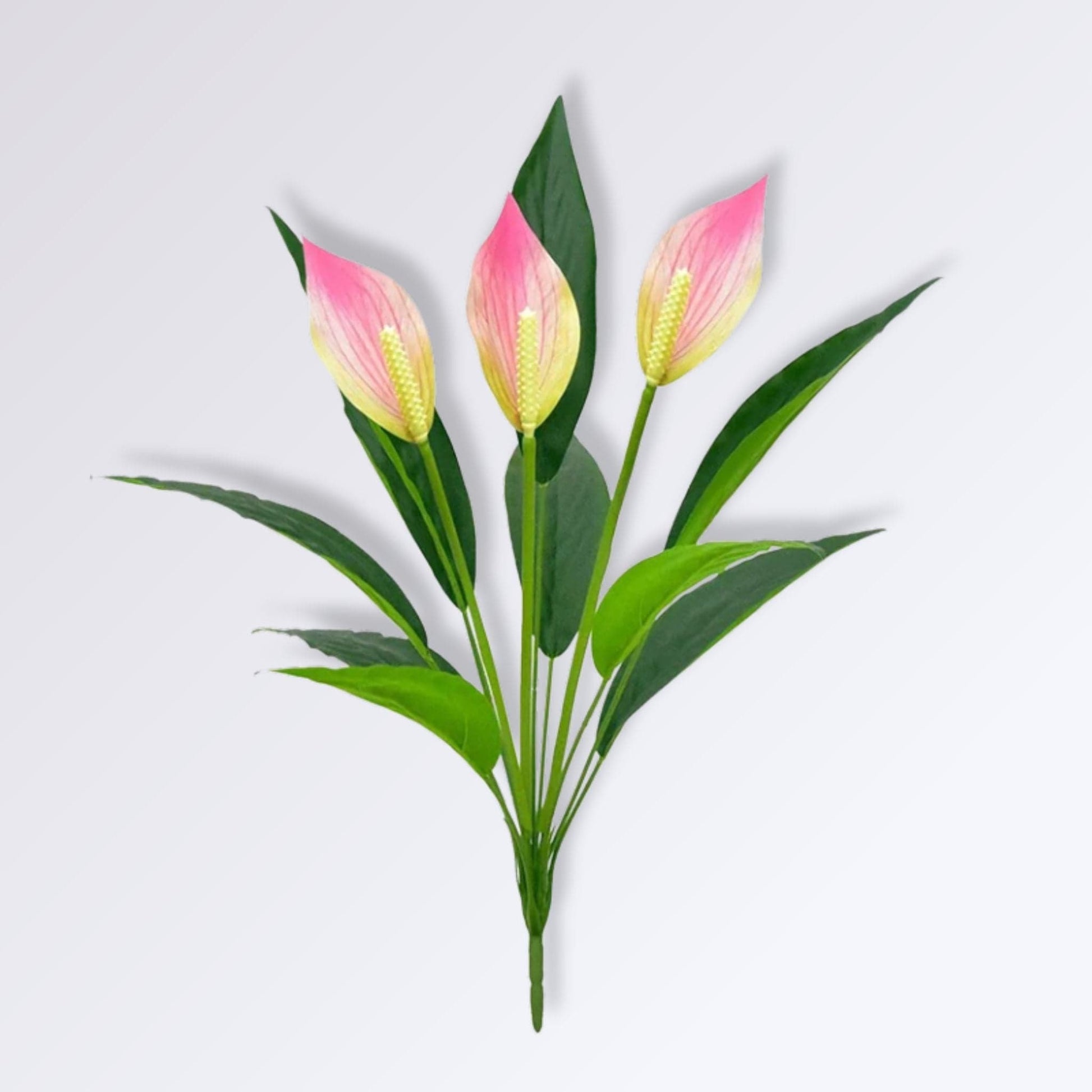 Anthurium Artificiel Rose-blanc