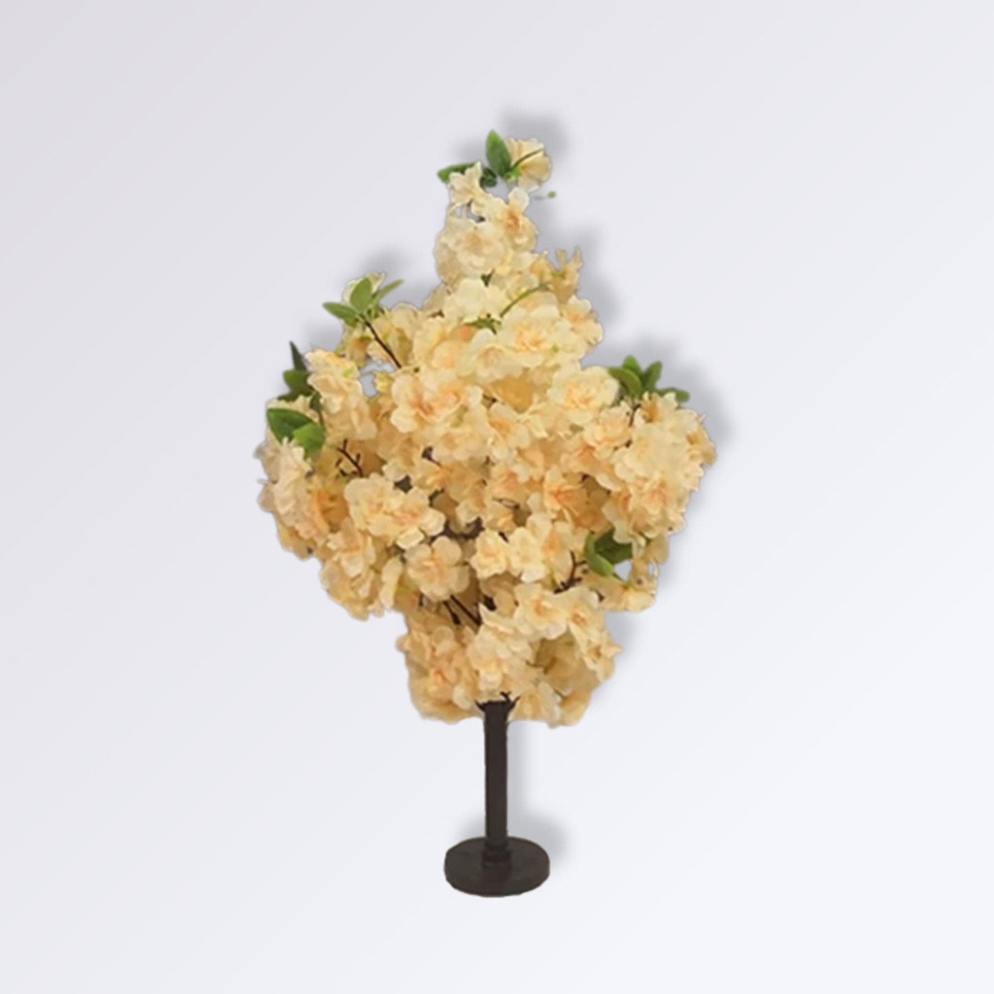 Arbuste Cerisier Décoratif à Fleurs Artificiel Champagne