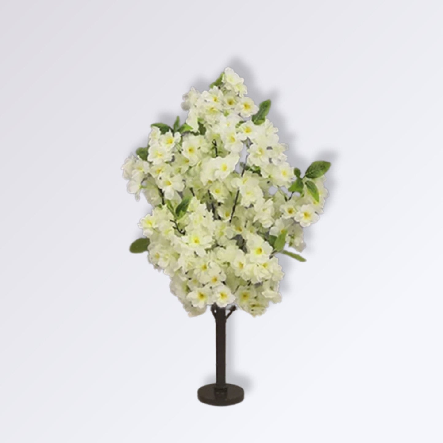 Arbuste Cerisier Décoratif à Fleurs Artificiel Blanc