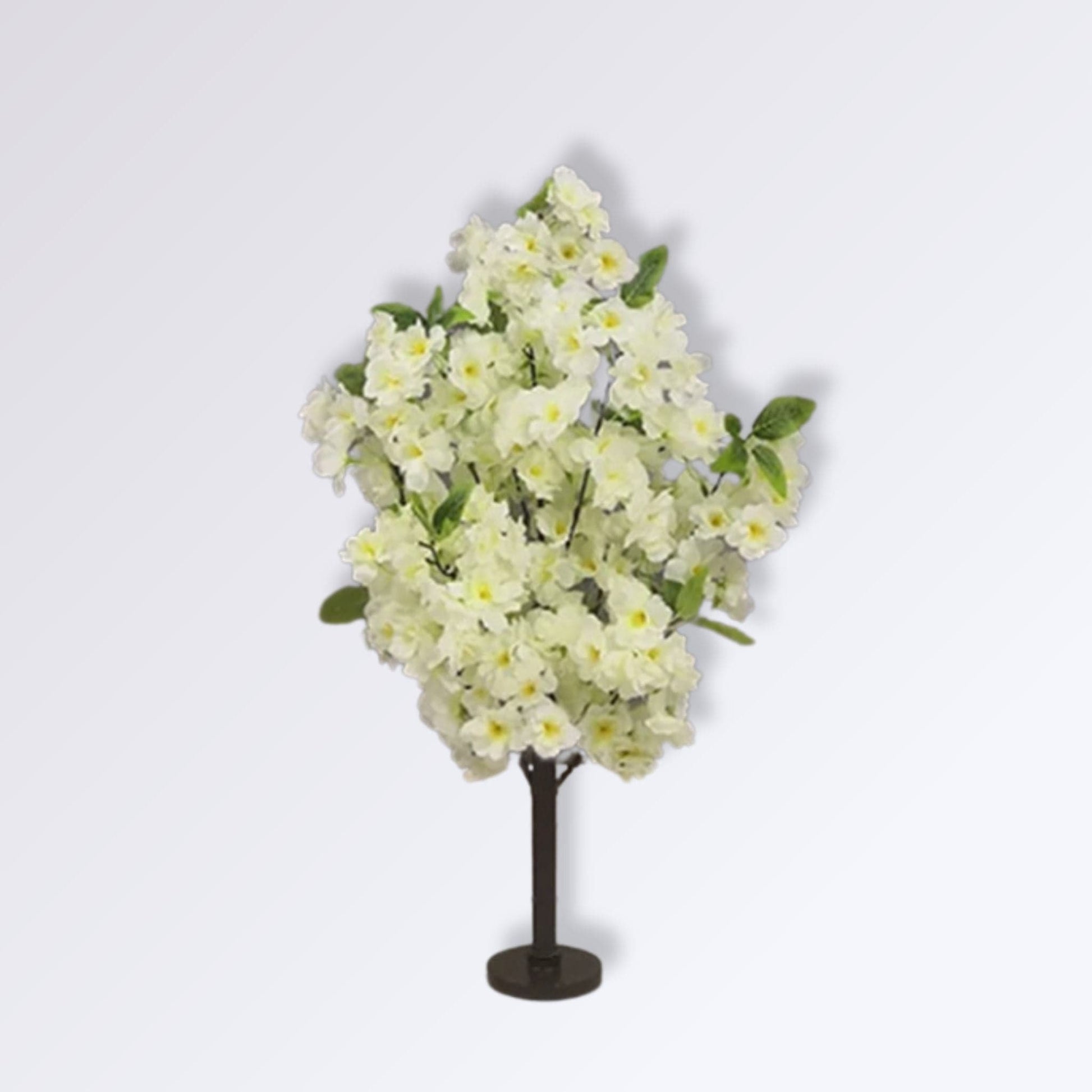 Arbuste Cerisier Décoratif à Fleurs Artificiel Blanc