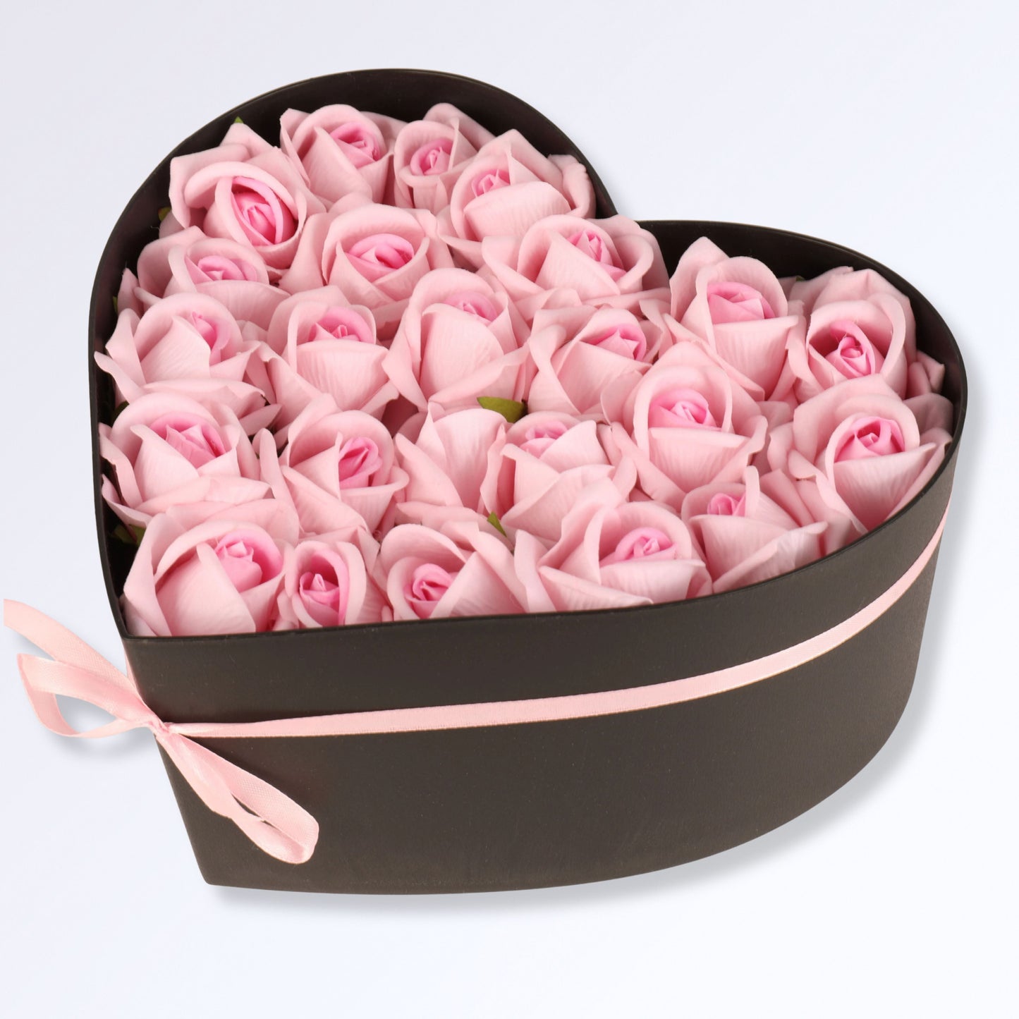 Boîte Coeur Remplie de Roses Éternelles 24 roses