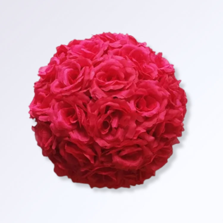 Boule de Roses Artificielles 30cm Rose foncé