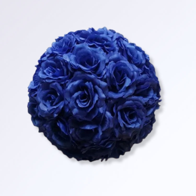 Boule de Roses Artificielles 30cm Bleu foncé