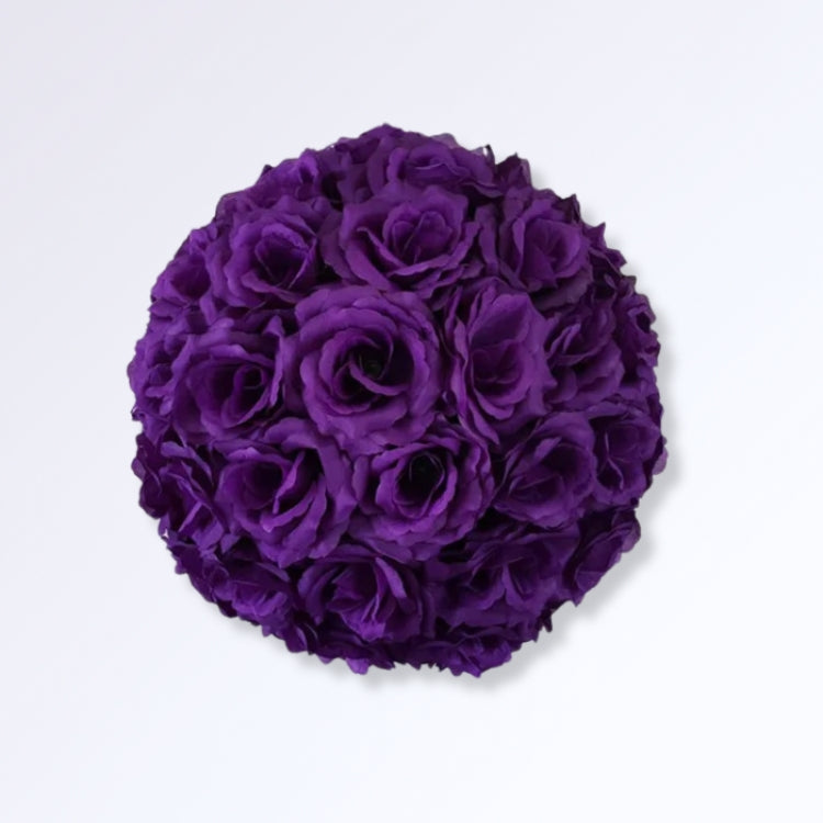 Boule de Roses Artificielles 30cm Violet