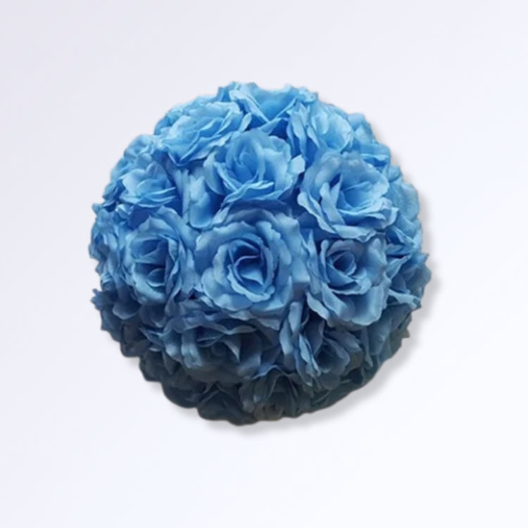 Boule de Roses Artificielles 30cm Bleu clair