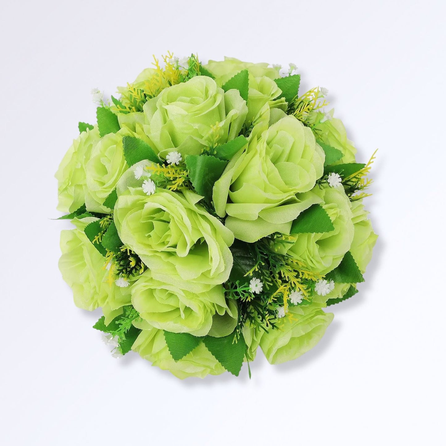 Bouquet Boule de Rose Artificielle 25cm