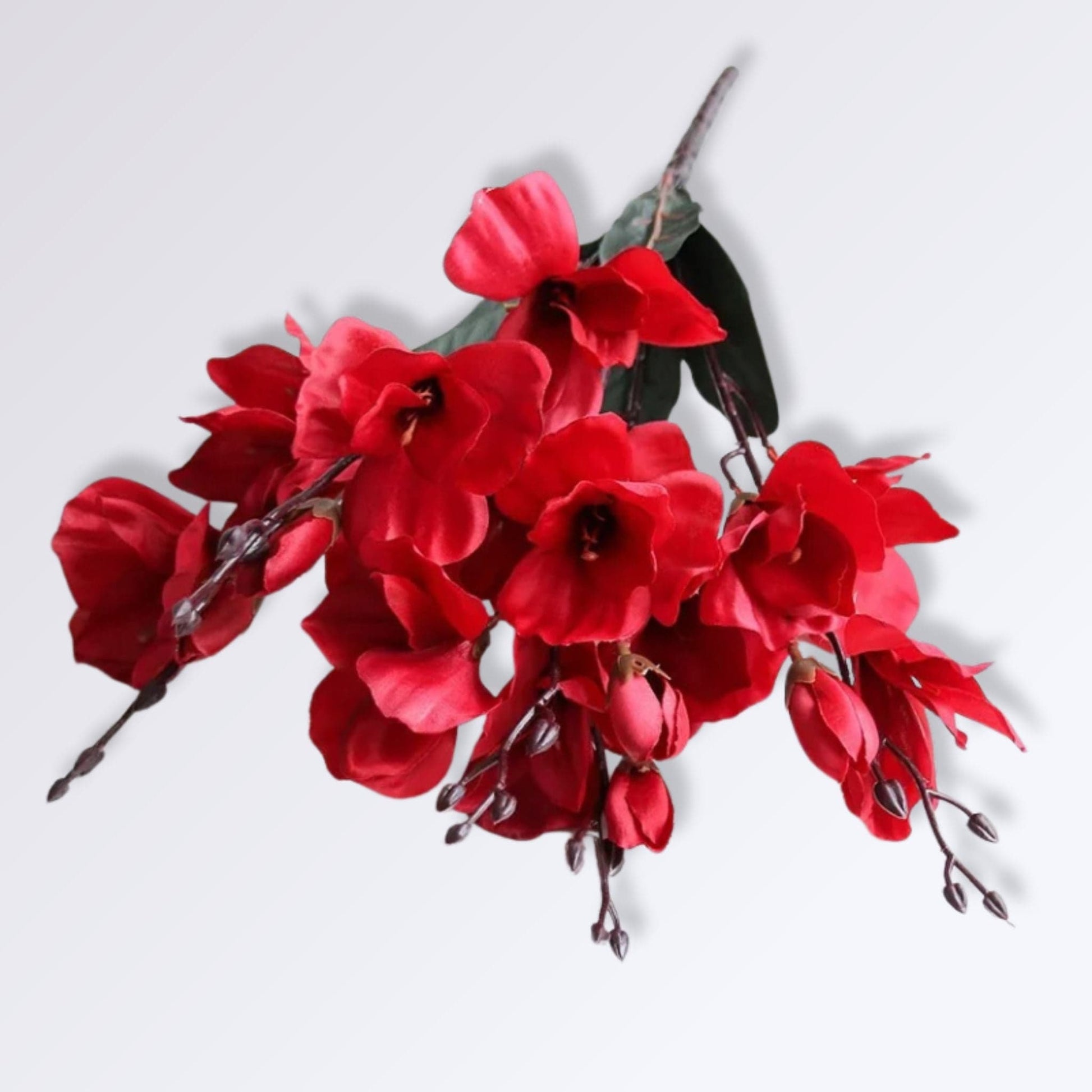 Bouquet d’Orchidée Artificielle Couleur Rouge