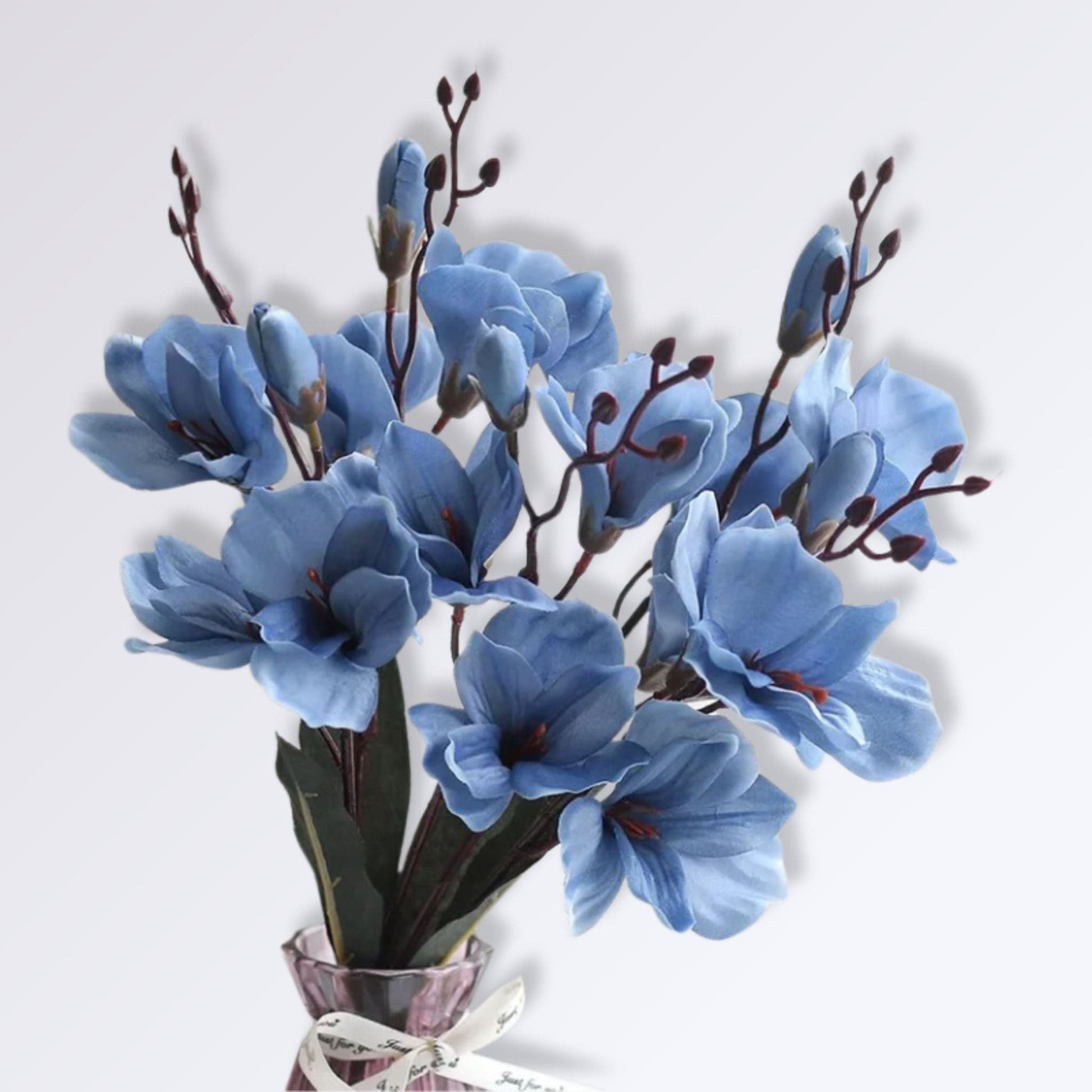 Bouquet d’Orchidée Artificielle Couleur Bleu