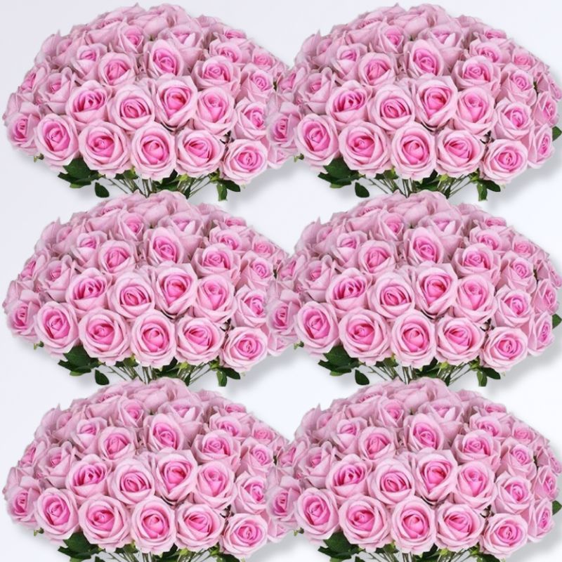 Bouquet de 100 Roses Éternelles Rose mix