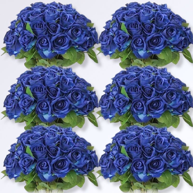 Bouquet de 100 Roses Éternelles Bleu nuit
