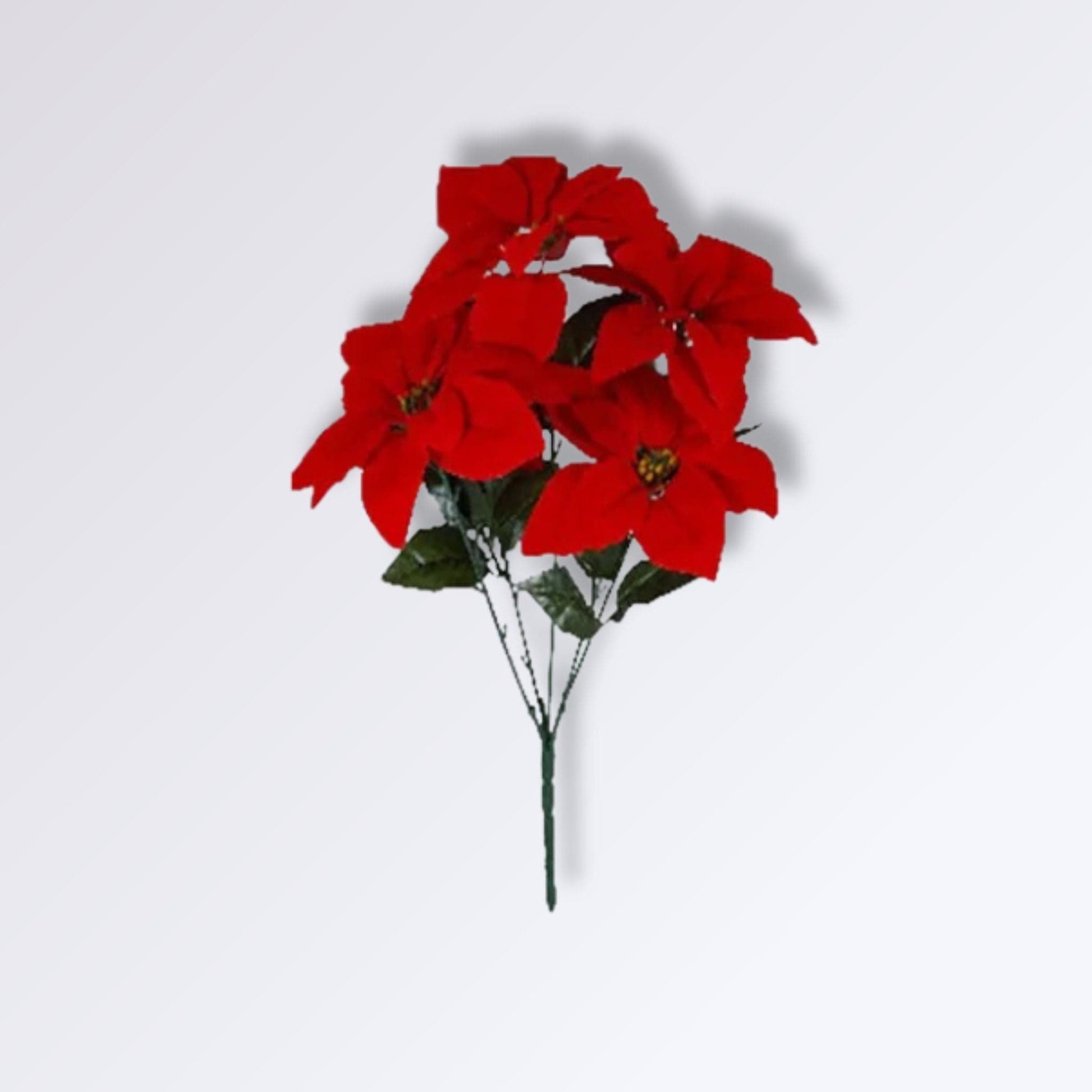 Bouquet de Fleurs Artificiel Poinsettia 5 fleurs - 50cm