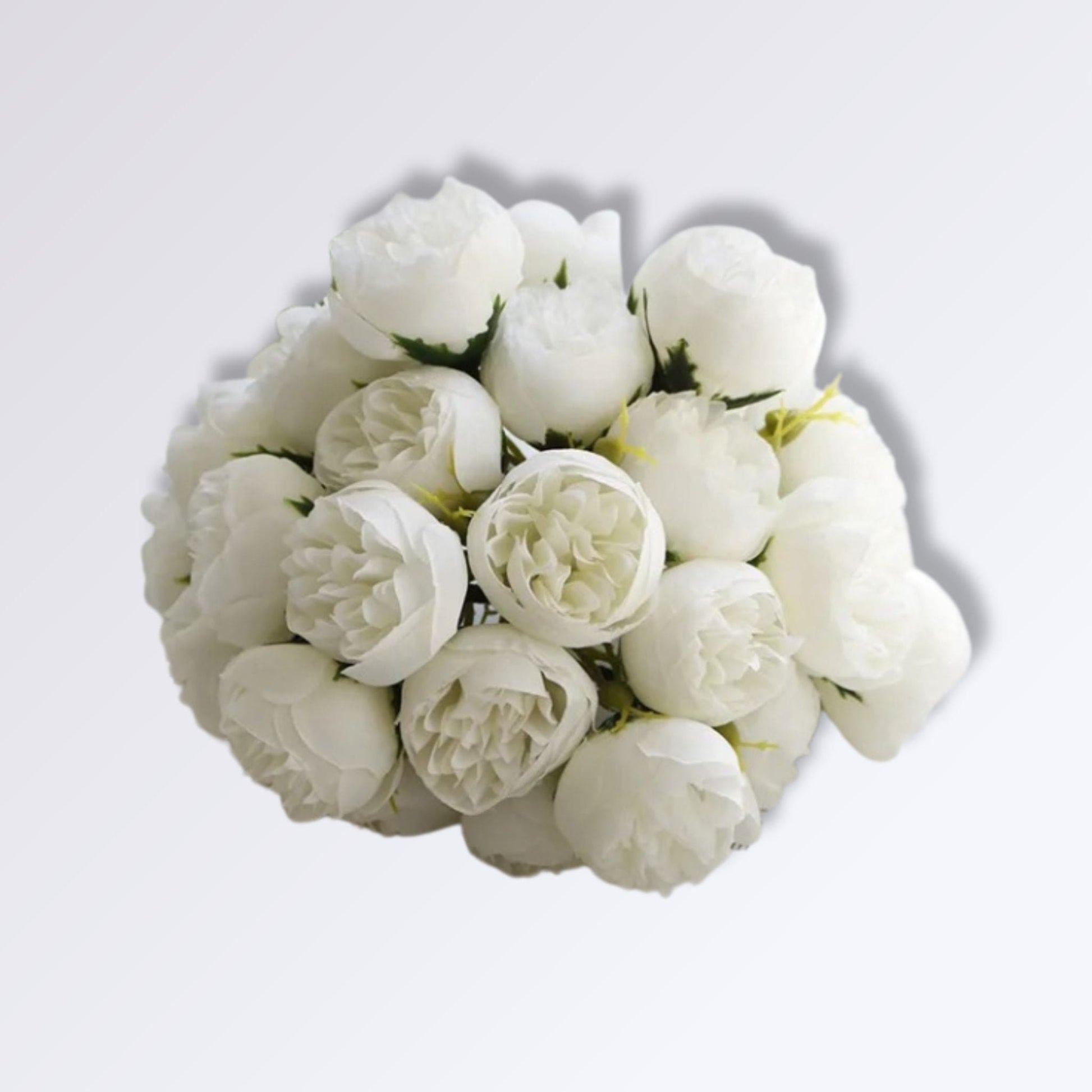 Bouquet de Fleurs de Pivoine Artificiel Blanc pur