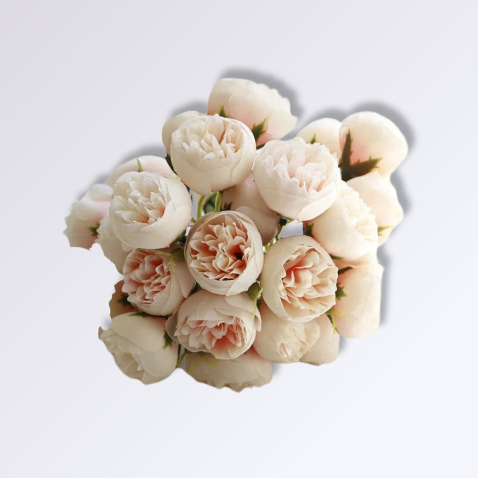 Bouquet de Fleurs de Pivoine Artificiel Blanc rosé