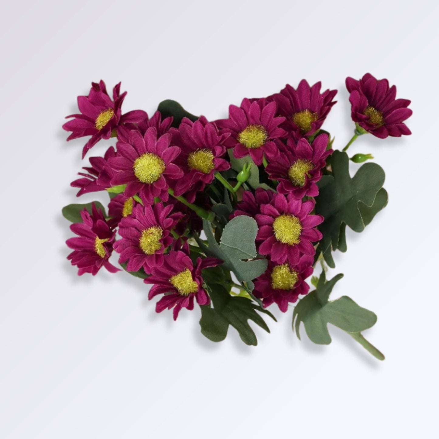 Bouquet de Marguerite Artificielle Couleur Bordeaux