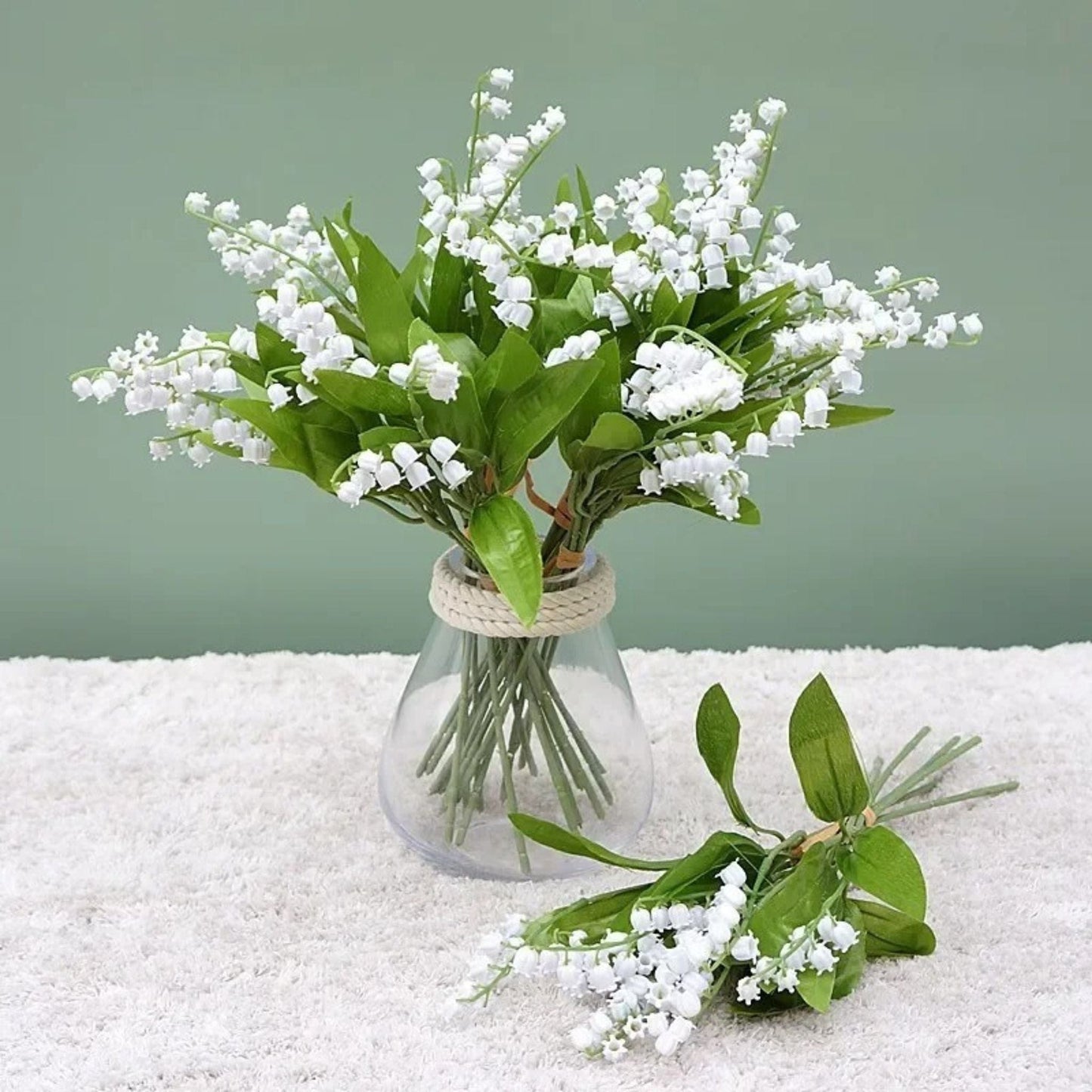 Bouquet de Muguet Sauvage Artificiel 6 brins