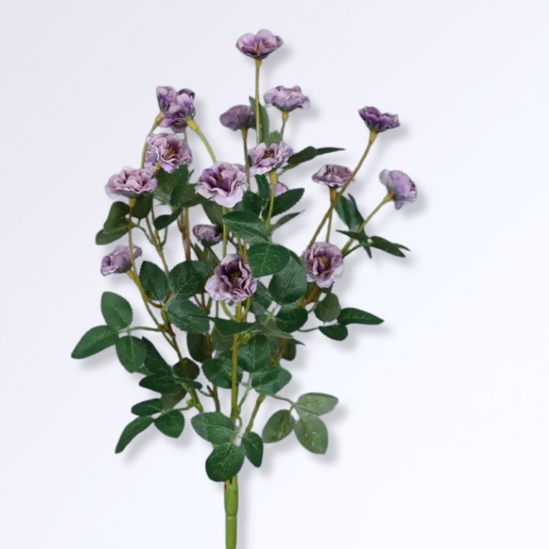 Bouquet de Petites Roses Artificielles Violet