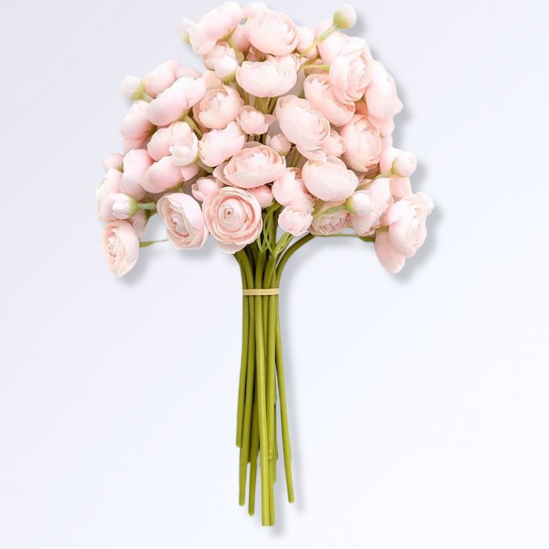 Bouquet de Renoncules Artificielles Rose