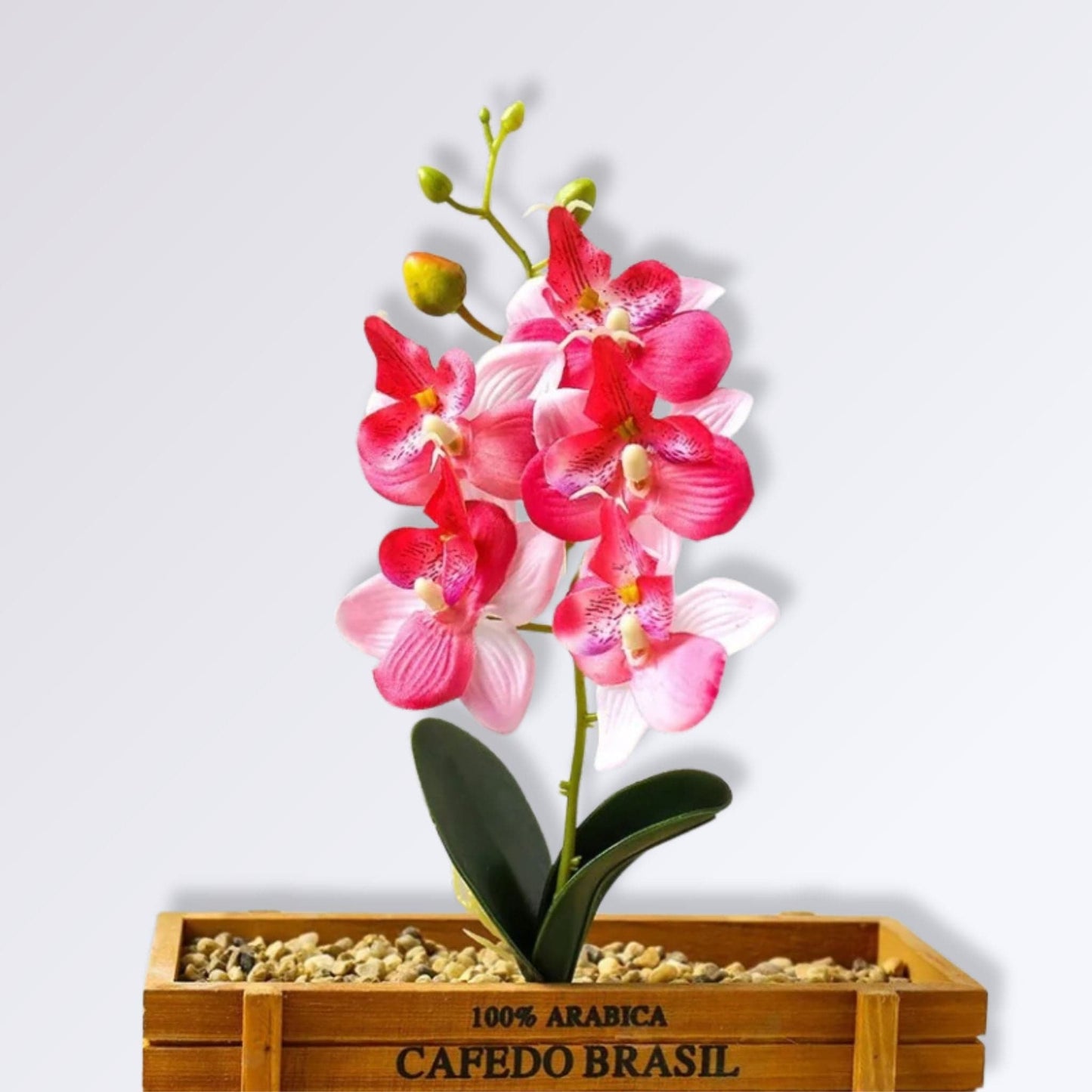 Branche d'Orchidée Artificielle Couleur Rose