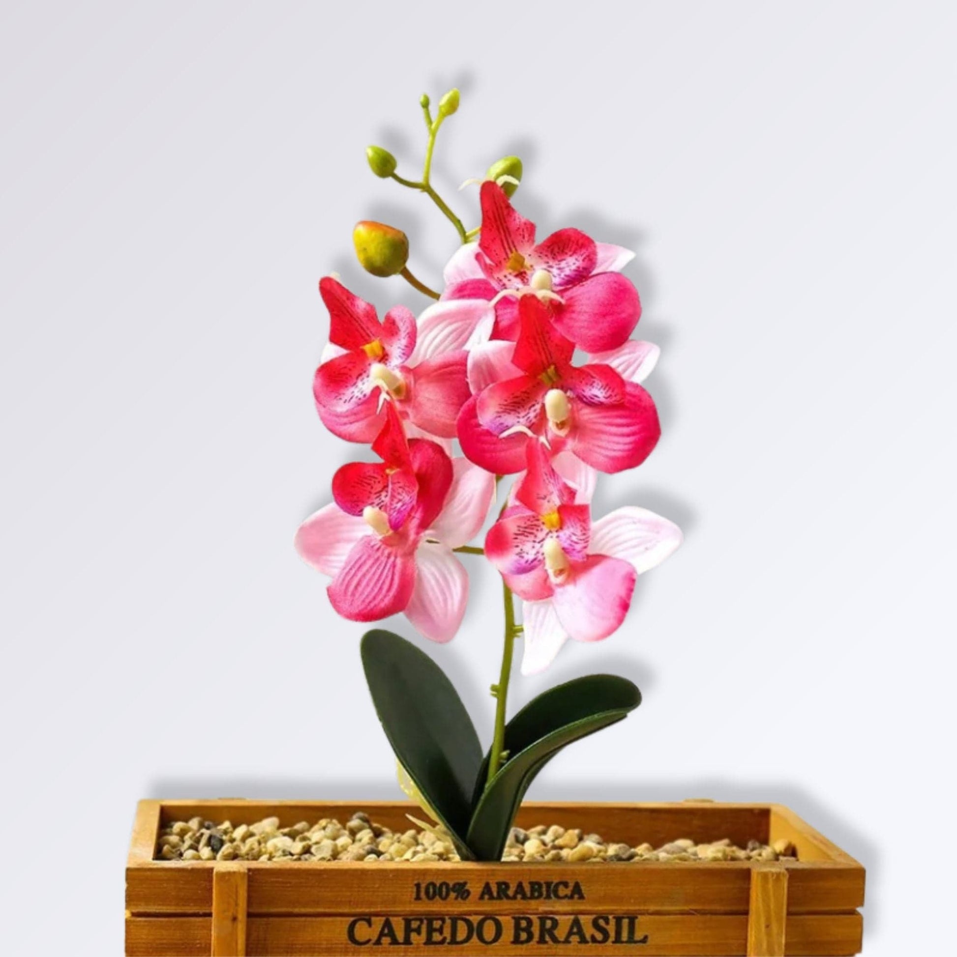 Branche d'Orchidée Artificielle Couleur Rose