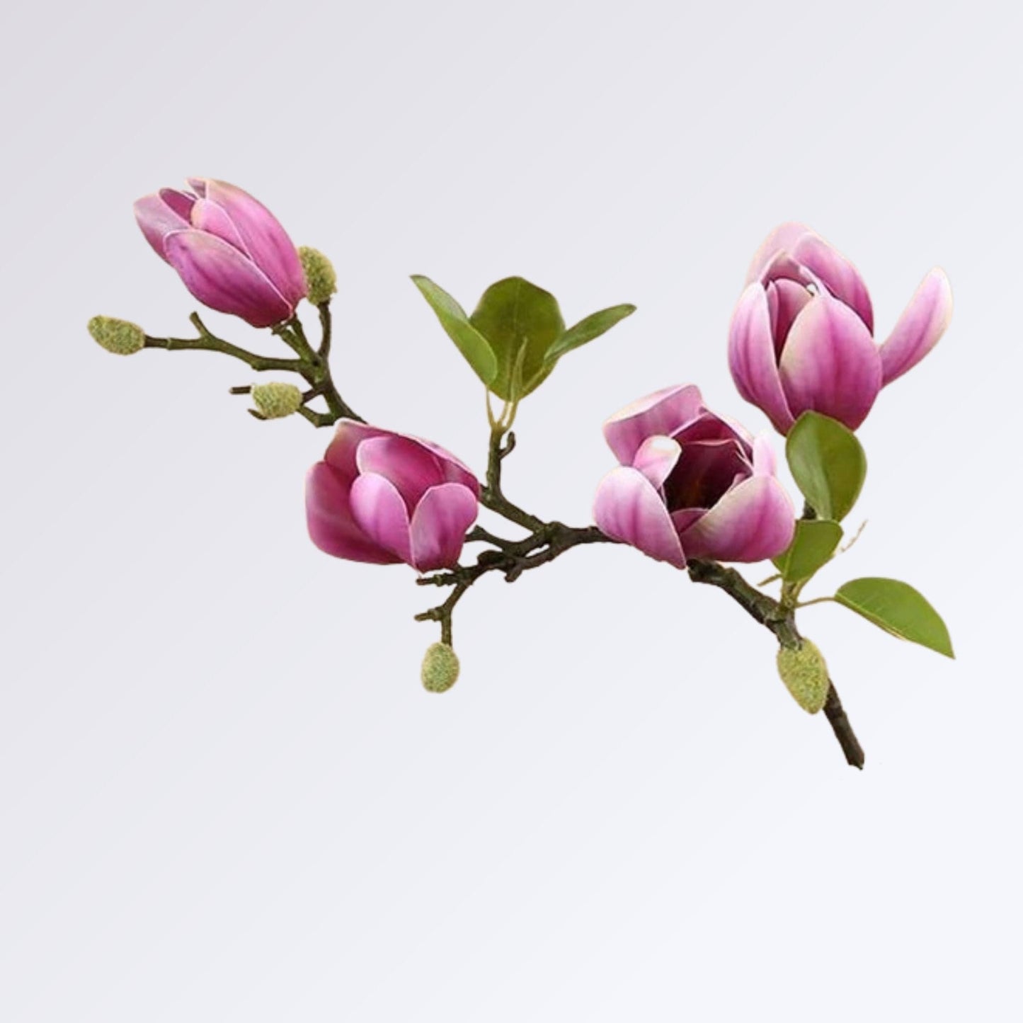 Branche de Magnolia Artificielle Mauve