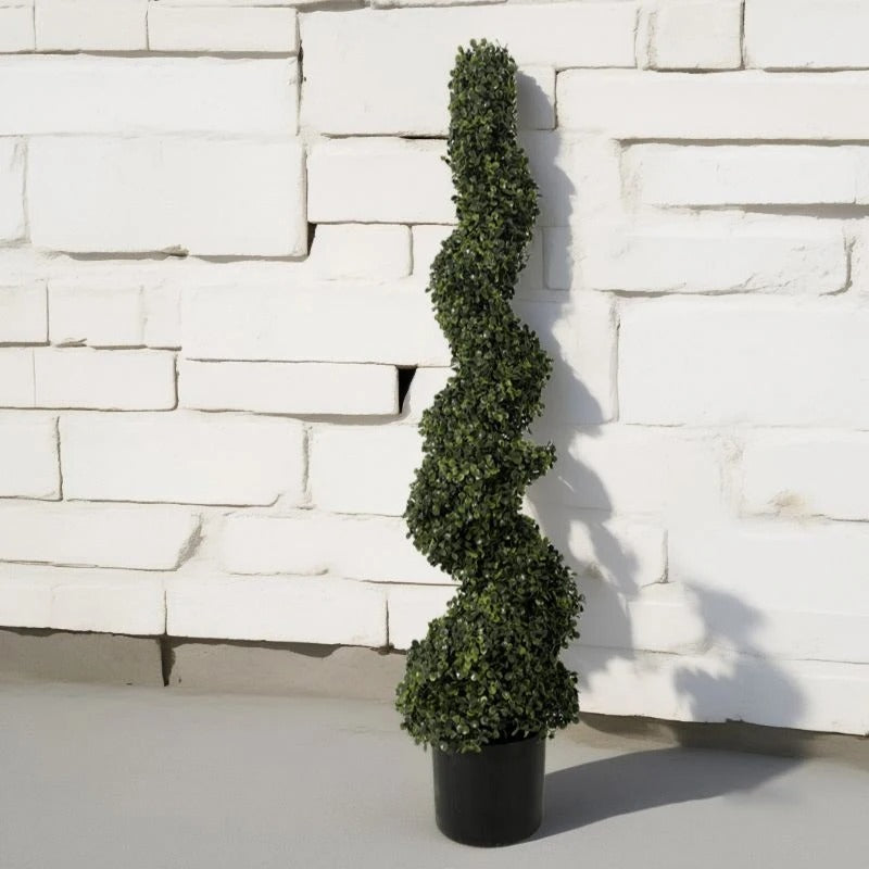 Buis Topiaire en Spirale Artificiel