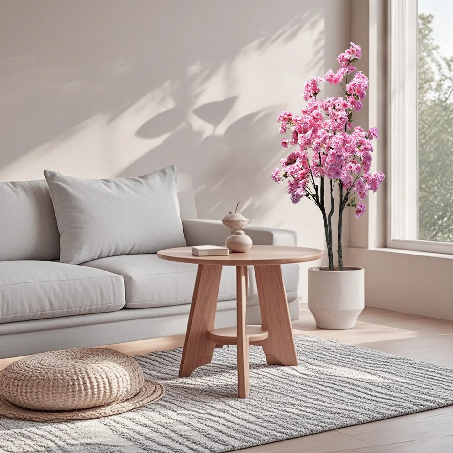 Cerisier Artificiel à Fleurs Roses pour Intérieur