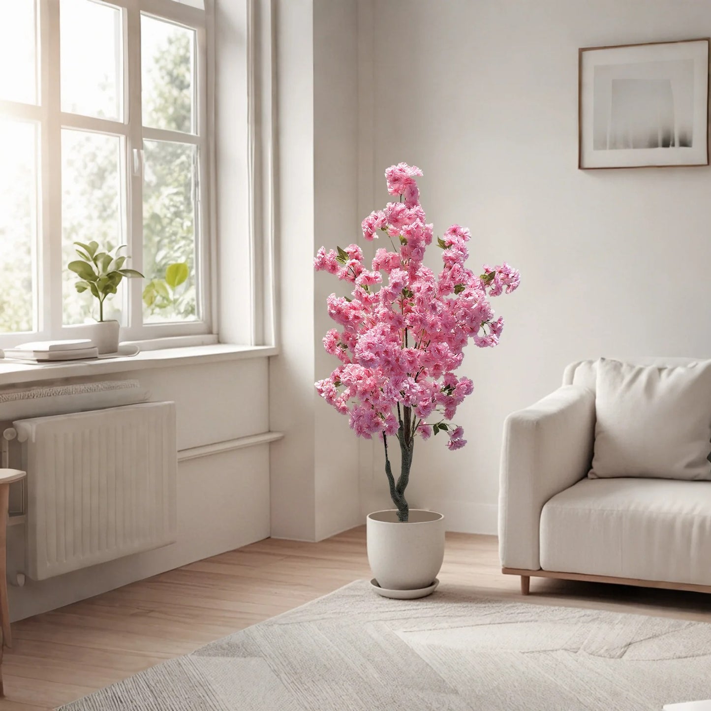 Cerisier Artificiel à Fleurs Roses pour Intérieur