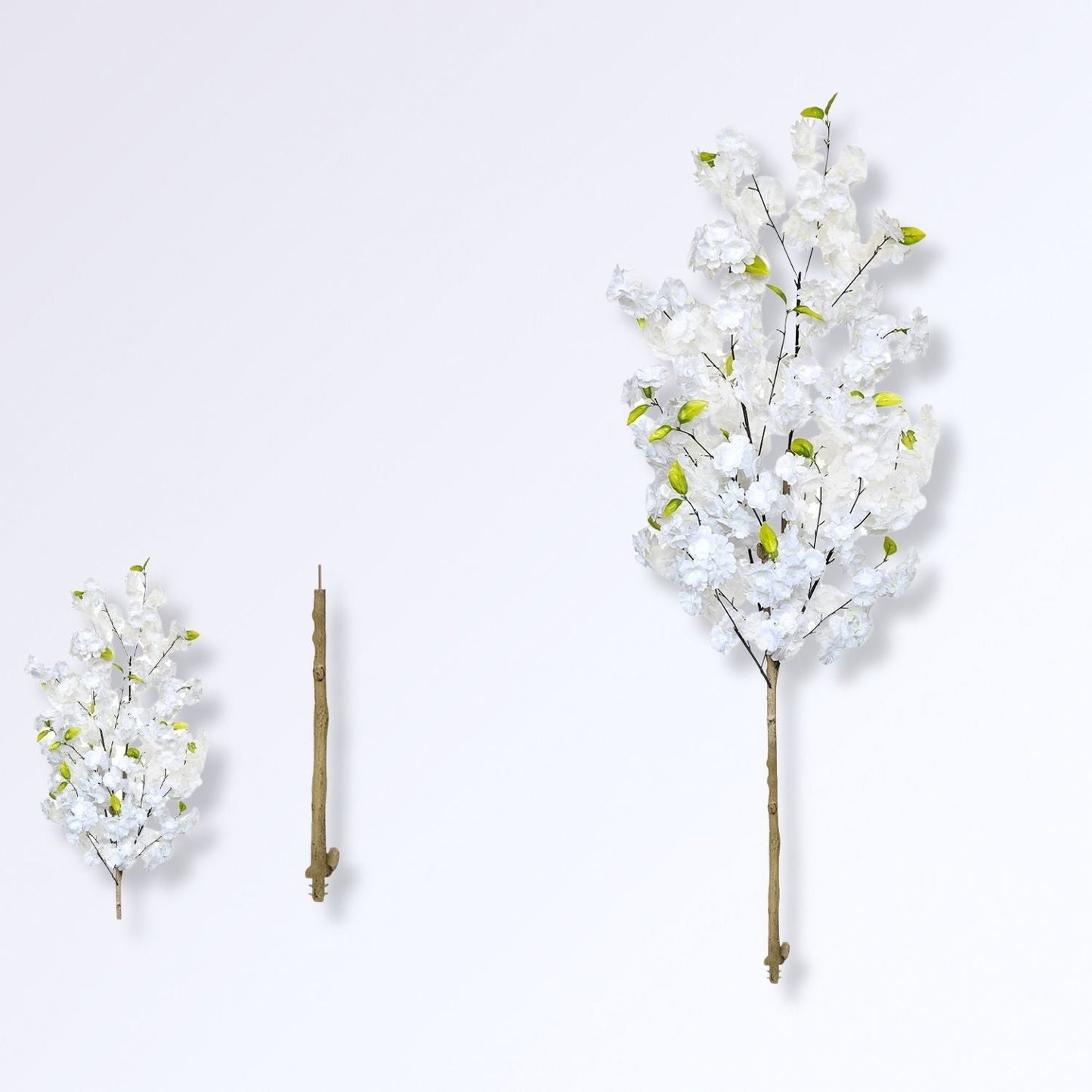 Cerisier Artificiel à Fleurs Roses pour Intérieur Blanc