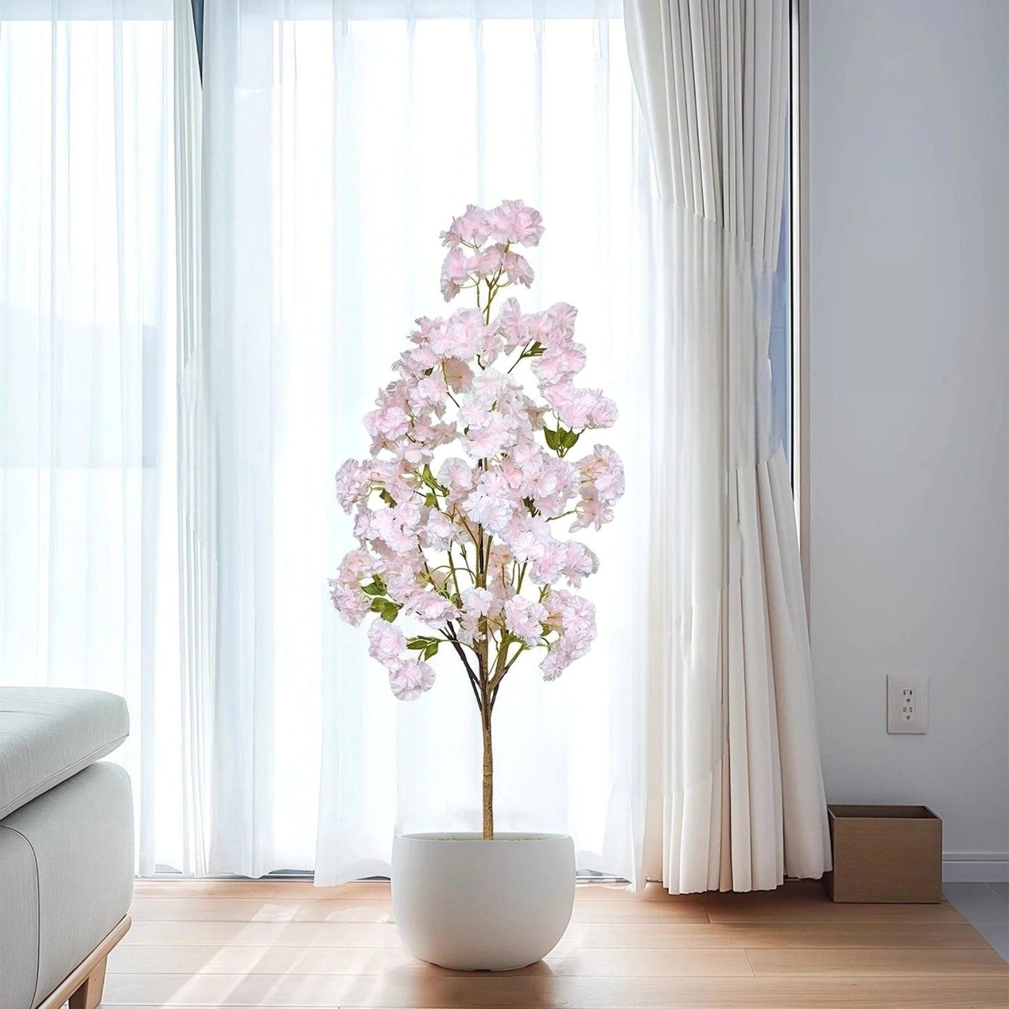 Cerisier Artificiel à Fleurs Roses pour Intérieur