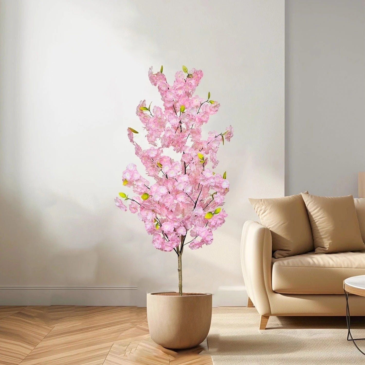 Cerisier Artificiel à Fleurs Roses pour Intérieur