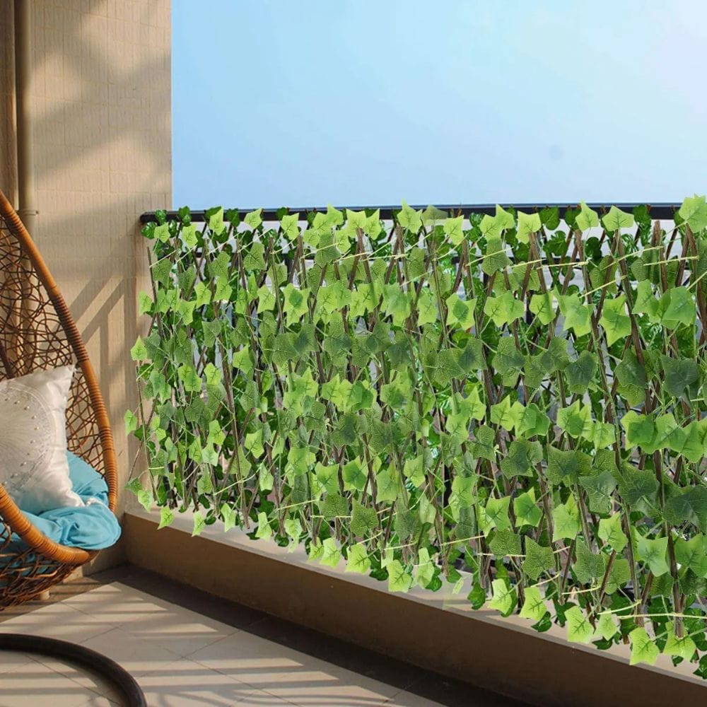 Clôture Extensible avec Lierre Artificiel