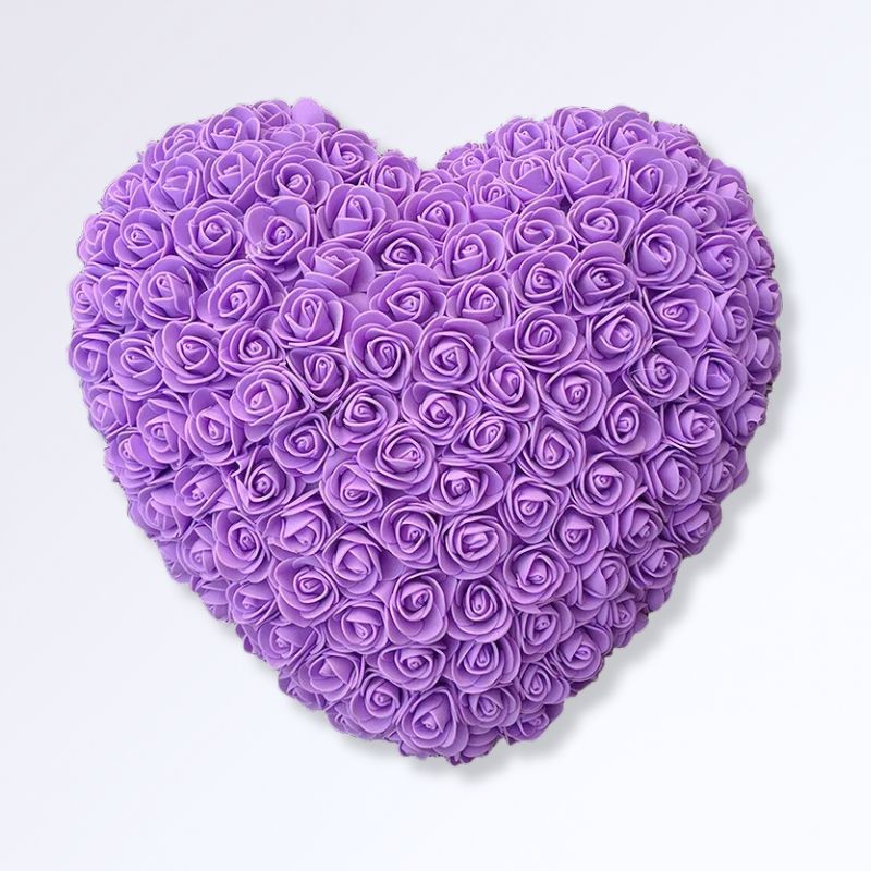 Coeur en Rose Éternelle Violet