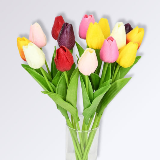 Composition de Tulipes à Fleurs Artificielles | Bouquets Colorés Composition 1