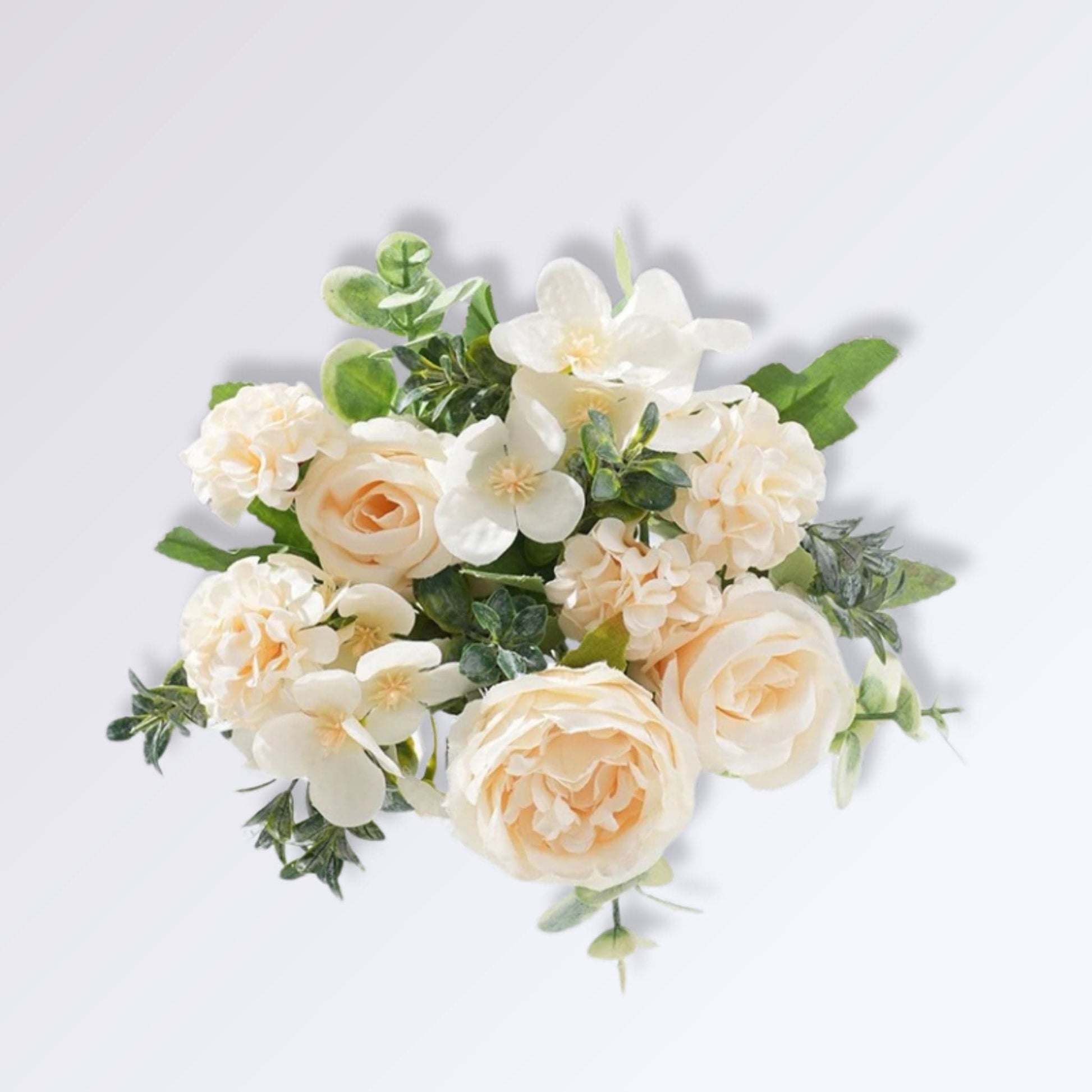 Compositions Florales Artificielles pour Cimetière Couleur Champagne