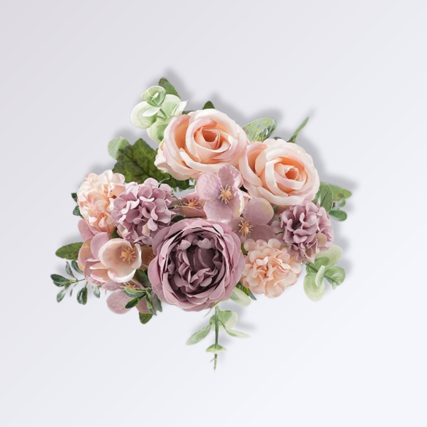 Compositions Florales Artificielles pour Cimetière Couleur Violet et Rose pâle